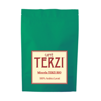 Confezione di Caffè Terzi in grani o macinato, Miscela Terzi Bio, 100% Arabica lavati di raccolto biologico